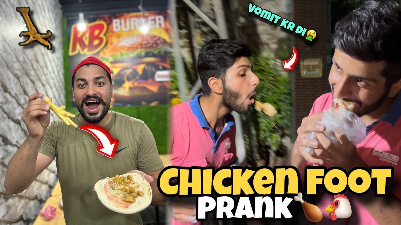 Chicken foot in shawarma🍗🐔 ||Sheroz na Vomiting kr di ||🤮😂 watch full vlog❤️😂