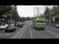 Melbourne Trams Route 30 Drivers View W Class Tram 25th February 2011