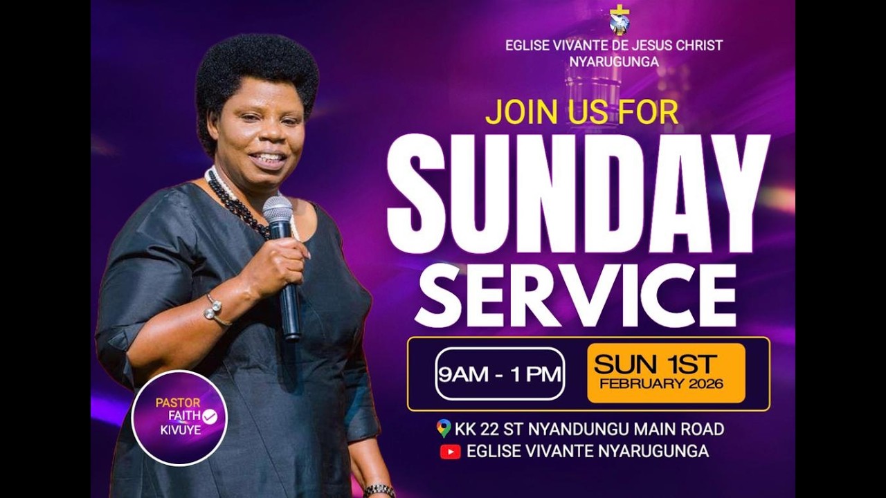 SUNDAY SERVICE  | AMATERANIRO YO KU CYUMWERU |  01/02/2026