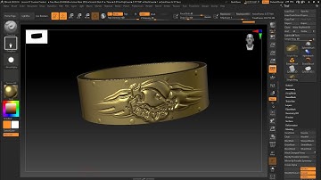 ZBRUSH  - Lesson 07 - Product Design, Applied Graphics, Stencil Effect, Transpose, Projection Master
