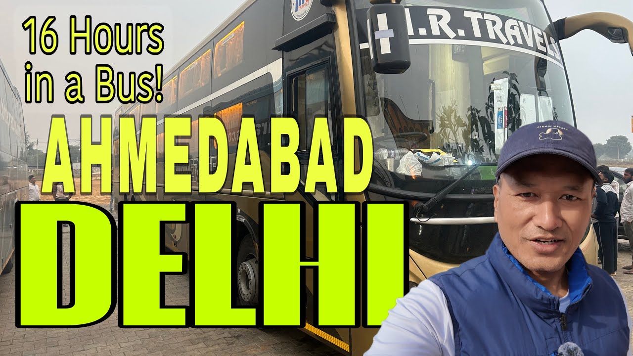Ahmedabad to Delhi by Sleeper Bus: 16-Hour Journey! 🚌🔥#mrtraveler 