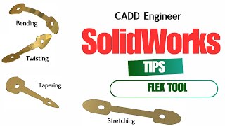 Famous Flex Tool in SolidWorks | Complete Tutorial on Bending, Twisting, Stretching & Tapering Wealth