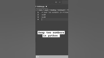 Swap Two Numbers in Python in 15 Seconds! | Python One-Liner Trick 🚀 #python #shorts #codingtips