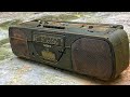 Restoration broken old sony speakers  restore sony cassette radio