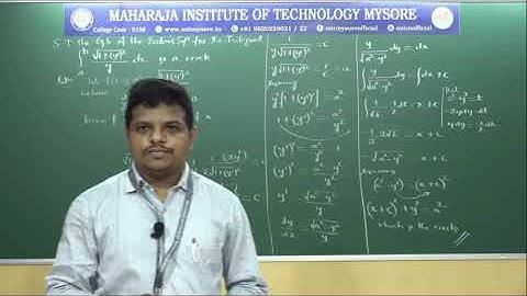 Numerical Solution of Second Order ODE & Calculus of Variations/18MAT31/HANGING CHAIN PROBLEMS