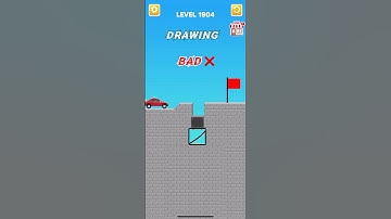 Draw bridge puzzle game level 1904 #gaming #drawing #Shorts