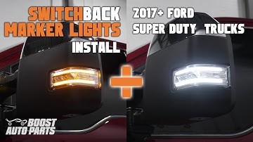 Switchback Tow Mirror Light Upgrade - 2017-2025 Ford F250 F350 Super Duty Trucks - Boost Auto