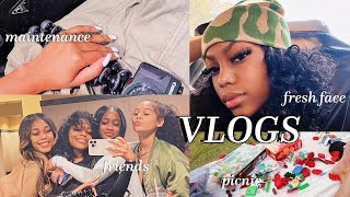 VLOGS: WEEKENDS WITH MIKARIA! |friends, picnic date, scary movies, maintenance &amp; more!!