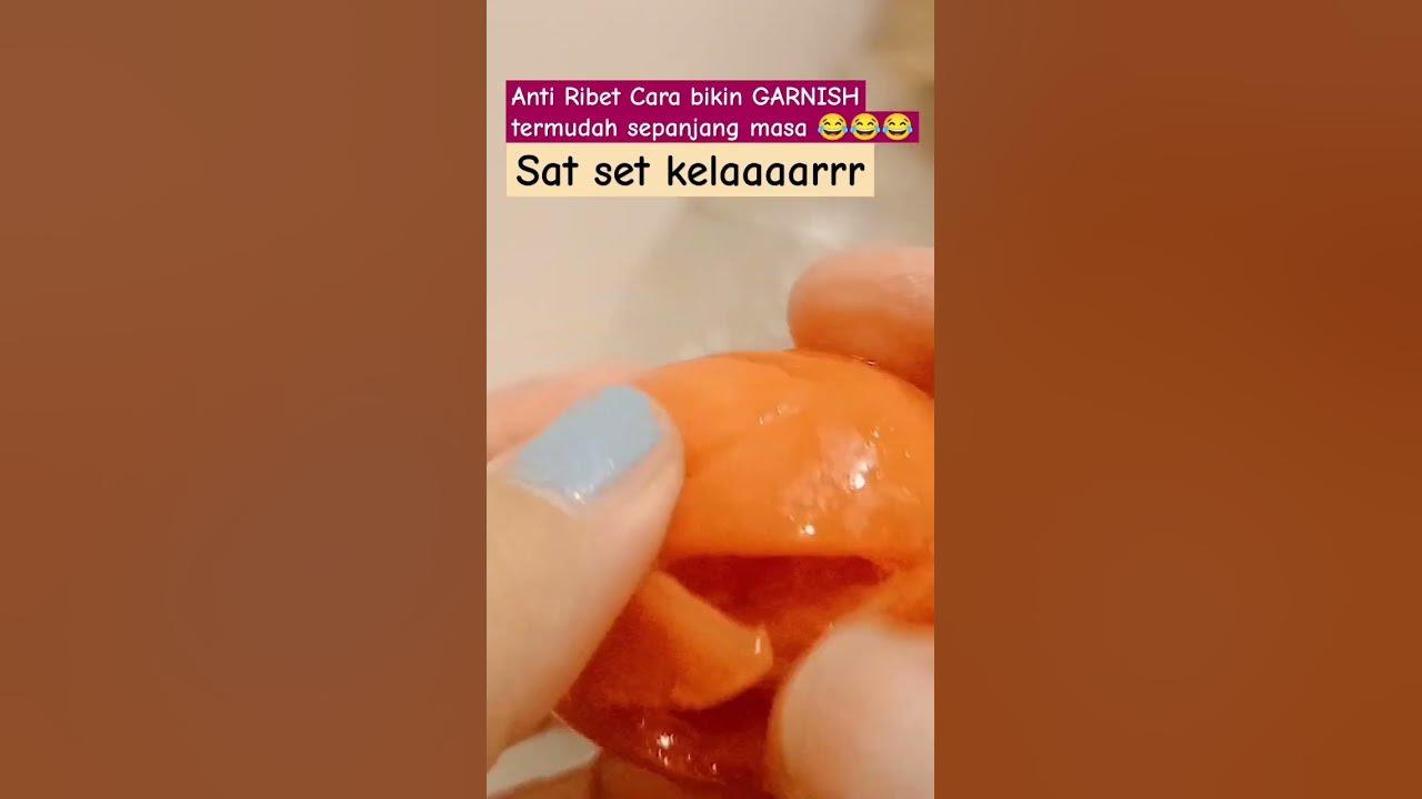 GARNISH ‼️ CARA TERMUDAH BIKIN GARNISH DARI TOMAT #streetfood #food #kuliner #music #garnish