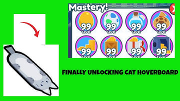 Unlocking The Cat Hoverboard! (100% Mastery) Pet Simulator X