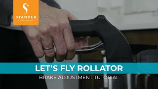 Brake Adjustment Tutorial for the Stander Let's Fly Rollator by Trust Care