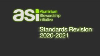 ASI Standards Revision Kick off Webinar