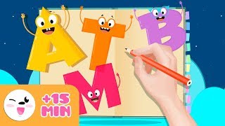 Learn to write the letters - Practicing handwriting - Alphabet for kids