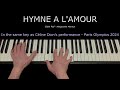 Hymne à l'amour (Hymn to love) - Céline Dion Paris Olympics 2024 - Piano Arrangement