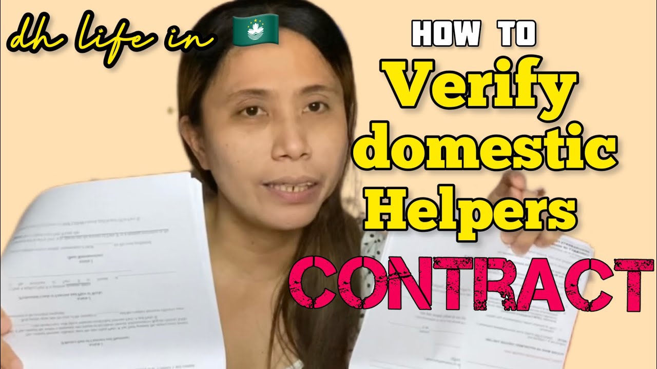 REQUIREMENTS FOR VERIFICATION OF CONTRACT(dh)LIFE IN MACAU🇲🇴