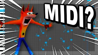 Crash Bandicoot Woah Converted To Midi?