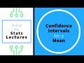 Confidence Intervals for a Mean