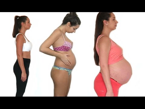 Pregnancy Time Lapse: Pregnant to Baby in 90 seconds.