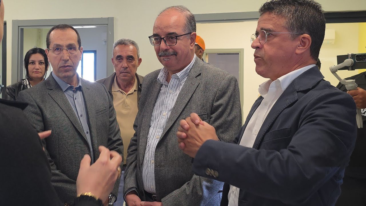 السيد مصطفى النوحي عامل عمالة الصخيرات - تمارة في زيارة لتفقد أخر تطورات أشغال مستشفى تامسنا 🔥🔥🫡