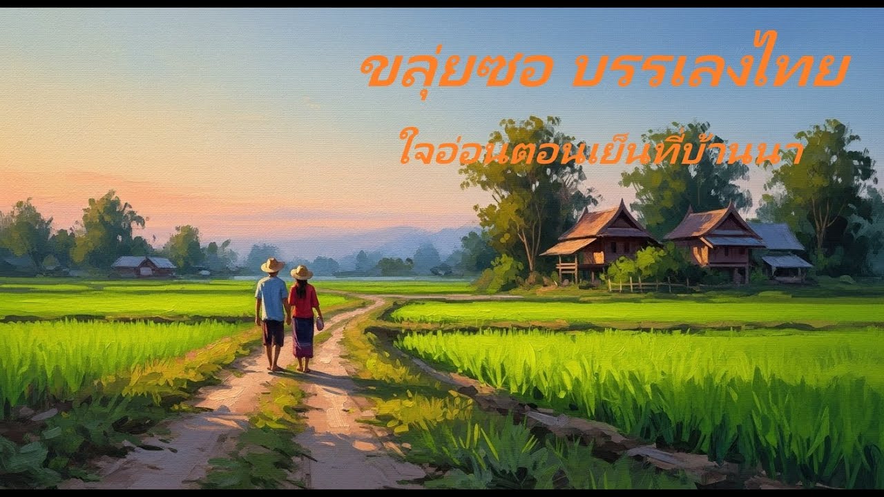 ใจอ่อนตอนเย็นที่บ้านนา | ขลุ่ยซอ บรรเลงไทย | เพลงลูกทุ่งบรรเลงฟังสบาย ผ่อนคลาย