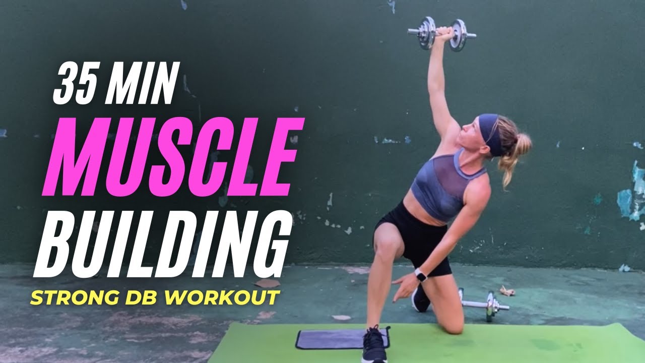 35 MIN CONTROL STRONG WORKOUT | muscle building | No jumping | WEIGHT ...