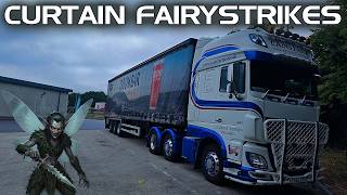 FRUSTRATED HGV Driver has Curtain CUT in a Safe Area!