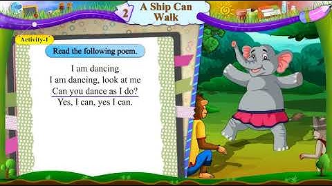 std 6 sem 2 english unit 2 a ship can walk activity 1 explanation in english