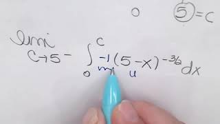 Video 5 Improper Integrals