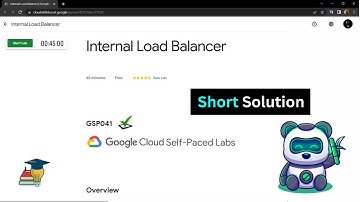 Internal Load Balancer || [GSP041] || Solution