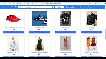 Flipkart clone website design html css and javascript