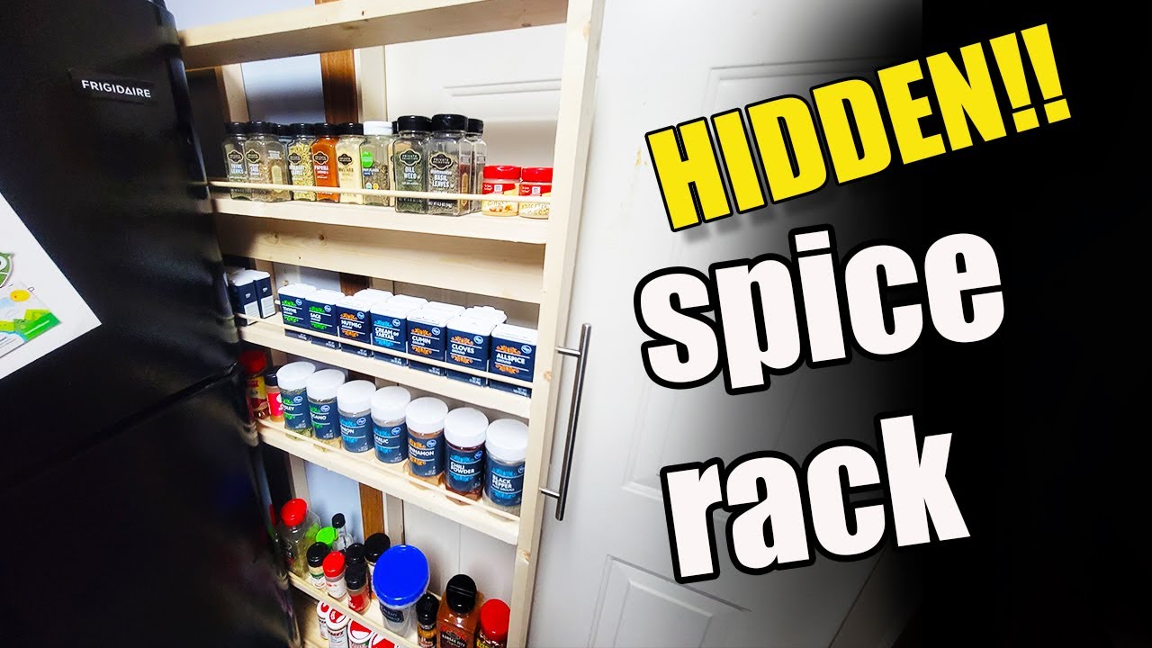 How to Build a Pull Out Spice Rack Cabinet - Houseful of Handmade