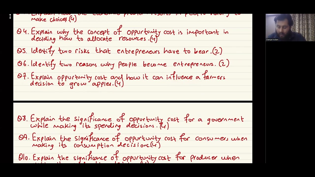 O level/IGCSE Economics 2281/0455 'Basic Economics' Topical Past Paper ...