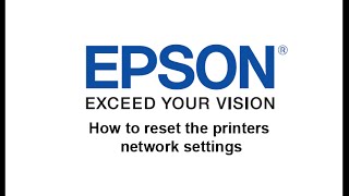 Reset network settings using the LCD Screen