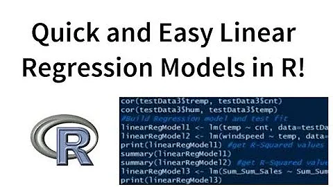How to build and test linear regression models in RStudio