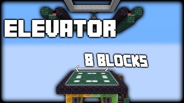 Minecraft 8x8 Slime and Honey Block Piston Elevator | 1.17+ Java Edition