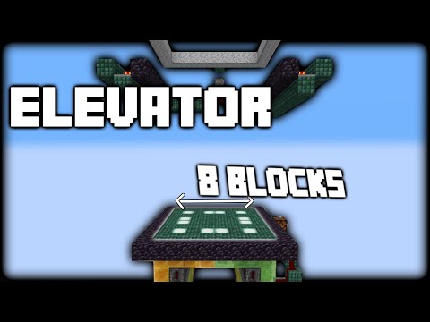 Minecraft 8x8 Slime and Honey Block Piston Elevator | 1.17+ Java Edition