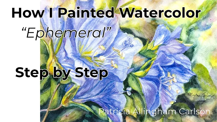 How I Painted Watercolor Ephemeral Step by Step