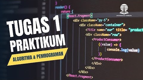 TUGAS 1 PRAKTIKUM - ALGORITMA DAN PEMROGRAMAN