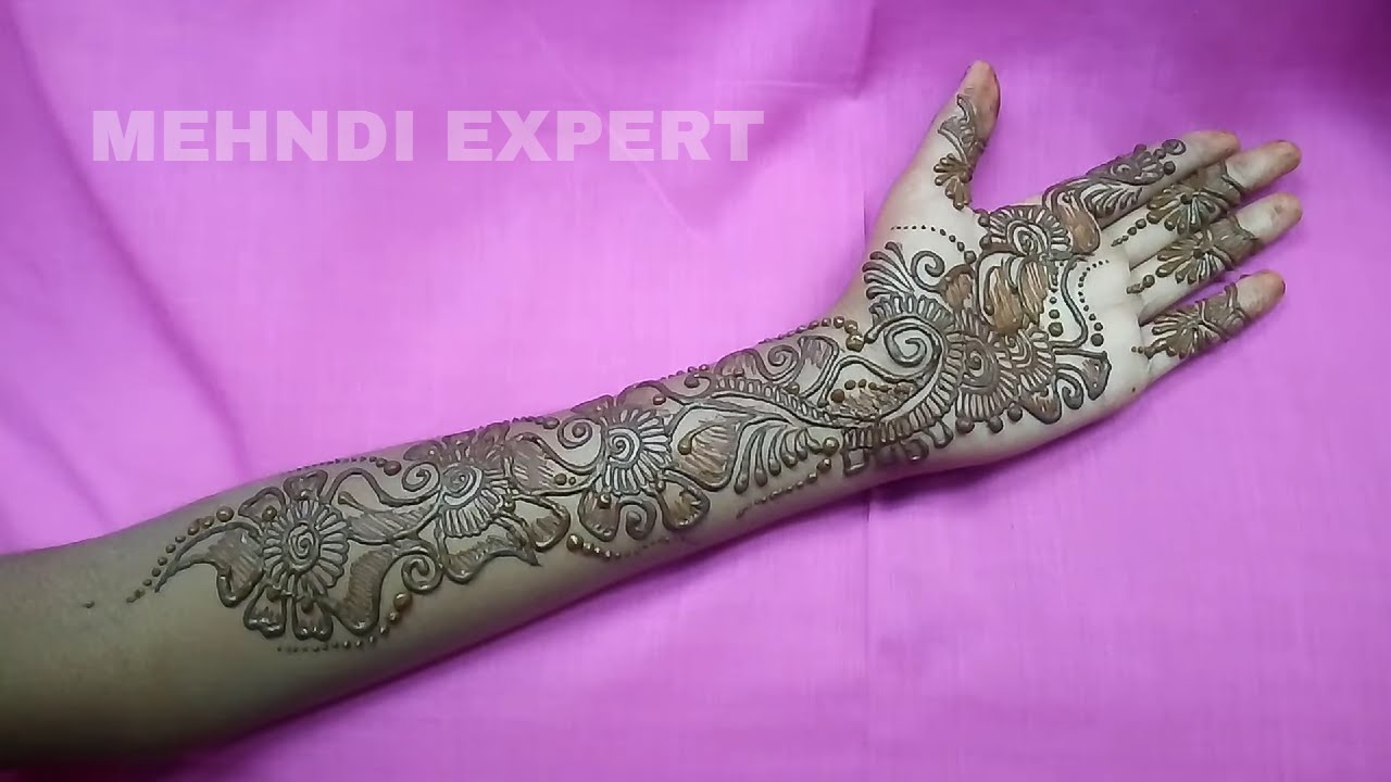 Arabic Mehndi Design By Harshada Ithape ★ Step By Step Tutorial - YouTube