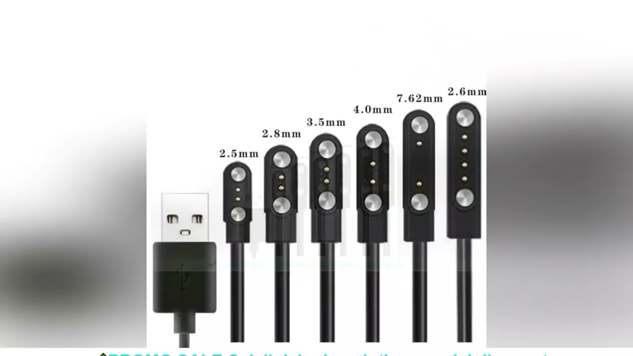 2 pins 4pins Smartwatch Dock Charger Adapter USB Charging Cable Cord for Adult/Kids Smart Watch Powe