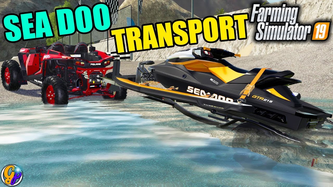 FS19 JET SKI TRANSPORT 8,000 SEE DOO JET SKI FARMING SIMULATOR 19