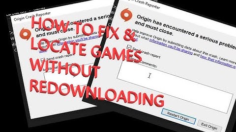 Origin keep crashing after locating games FIX [ No Data Losses/ No Redownload needed ]