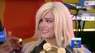 Bebe Rexha cries on Good Morning America after receiving Radio Disney Music Award