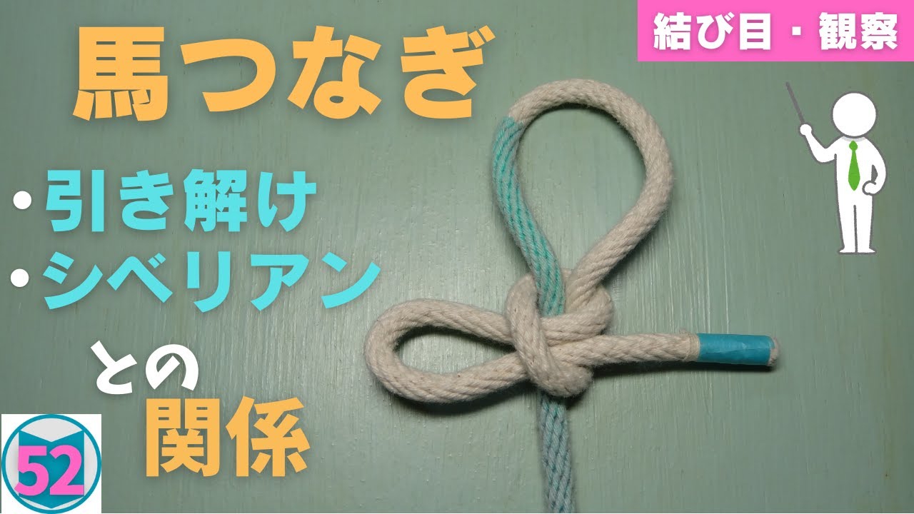【馬つなぎ】の結び方は、関連する結びから