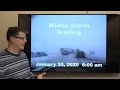 Winter Storm and Wind Briefing - January 30, 2025