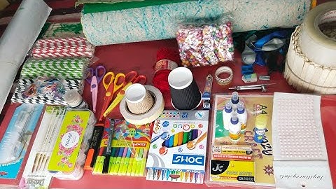 Crafts material list with names | Stationery items for art and crafts | Crafts ka saman