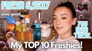 I'm a Sweet Perfume Lover 🍬...BUT...These are my TOP 10 Freshies!💙