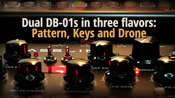 Dual DB-01s in three flavors: Pattern, Keys and Drone