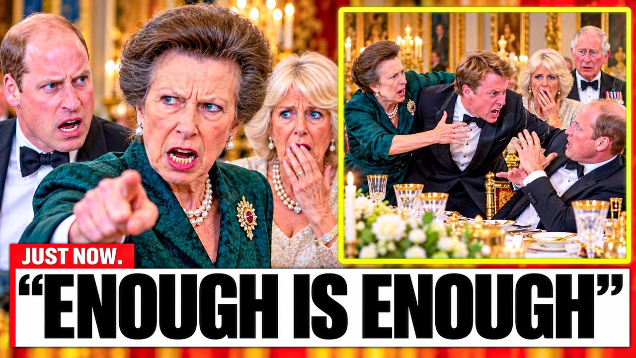 PRINCESS ANNE ERUPTS After Camilla's Son ATTACKS William During Windsor Castle Dinner