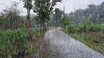RAINY VILLAGE IN THE AFERNOON | RAIN ASMR SOUND | RAIN SOUND | ASMR FOR SLEEPING | ASMR